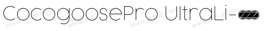 CocogoosePro UItraLi字体转换